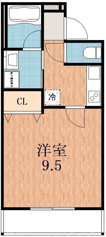 中加賀屋の完工年月(2018年3月)築の賃貸アパートの間取り