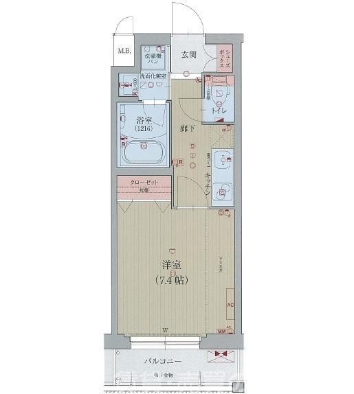 ベラジオ京都壬生WESTGATEの間取り