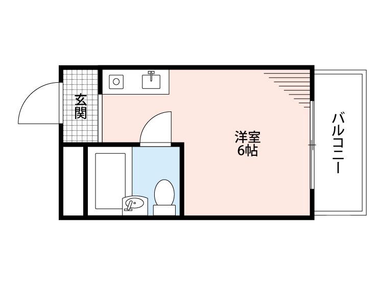 千里山西の完工年月(1985年2月)築の賃貸アパートの間取り