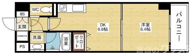 Gramercy Juso-higashi 3rdの間取り