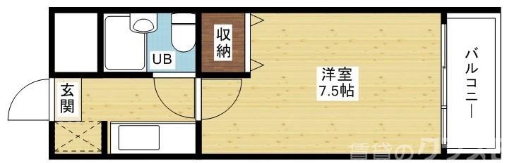 塚本の完工年月(1992年10月)築の賃貸マンションの間取り