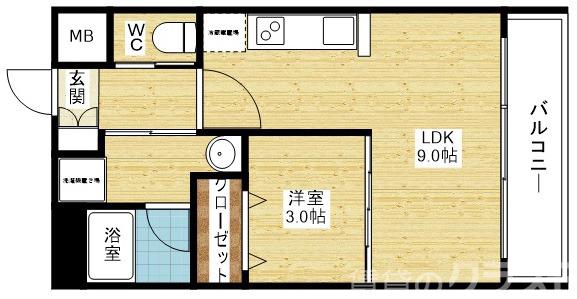 アーバンフラッツ西中島の間取り