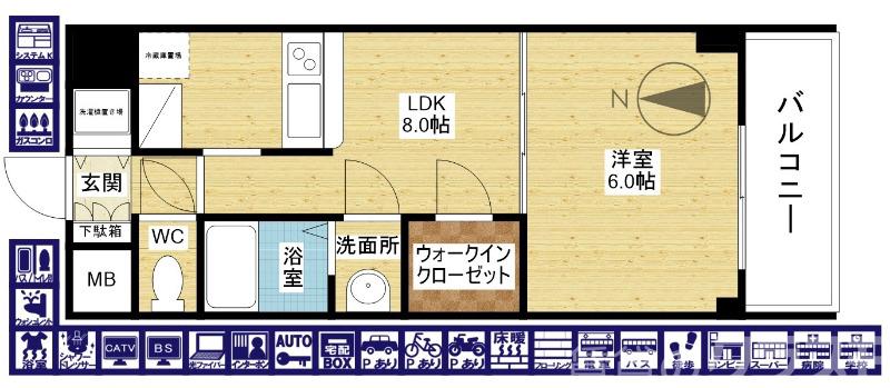 ノルデンタワー新大阪アネックスの間取り