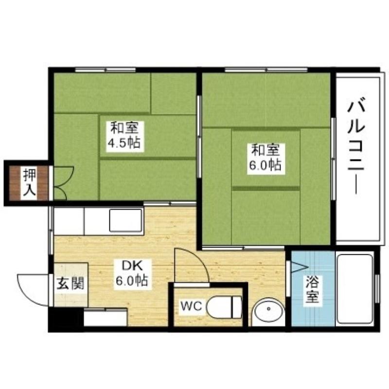 東明マンションの間取り