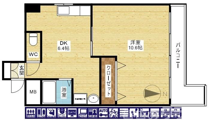 大拓ハイツ6の間取り