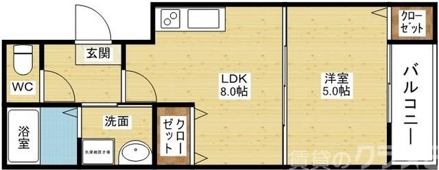 フジパレス淀川EASTの間取り