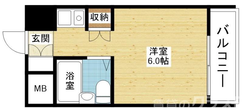 朝日プラザ梅田北デラ・リブジェの間取り