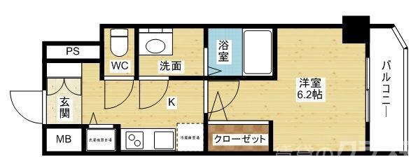 メインステージ大阪 North Markの間取り