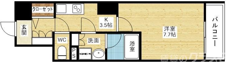 グレンパーク新大阪Ⅱの間取り