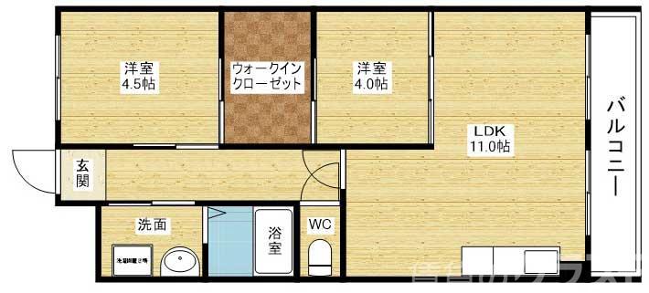 第2サンハイツの間取り