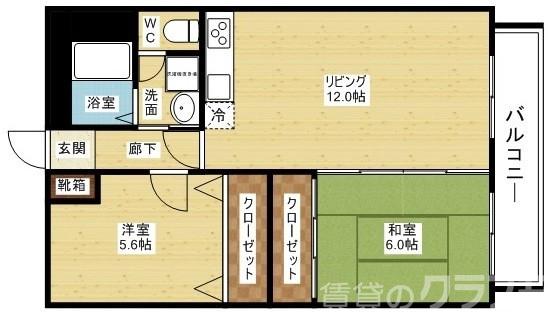 グリースシャトー桃山台の間取り