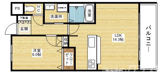 セノアタワー新大阪の間取り
