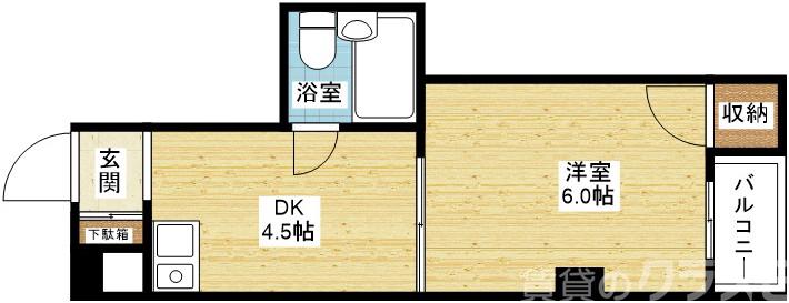 マンション常磐の間取り