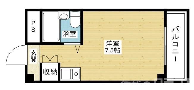 南江口の完工年月(1990年5月)築の賃貸マンションの間取り