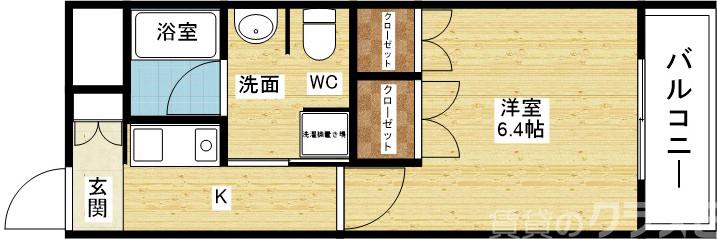三国本町の完工年月(2002年9月)築の賃貸マンションの間取り