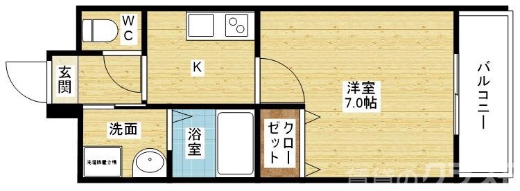 パーラム淡路の間取り