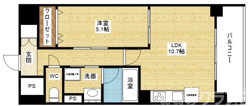 プログレッセ新大阪の間取り