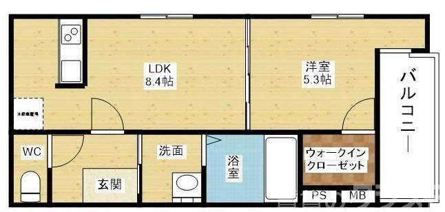 フジパレス下新庄WESTの間取り
