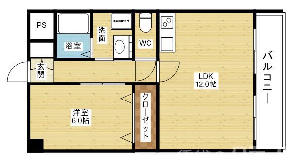 第1星栄ハイツの間取り
