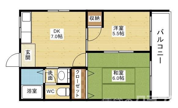 生島コーポの間取り