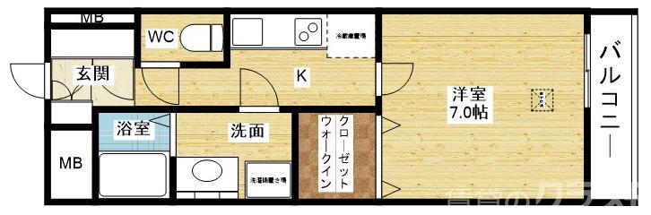 スプランディッド新大阪DUEの間取り