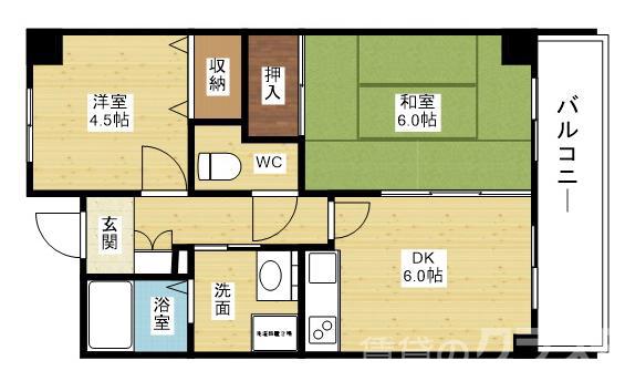 オクト千歳の間取り