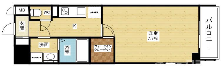 エスリード大阪グランゲートの間取り