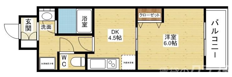 ノルデンハイム新大阪Ⅱの間取り