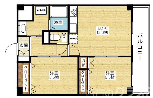 新大阪パークハイツの間取り