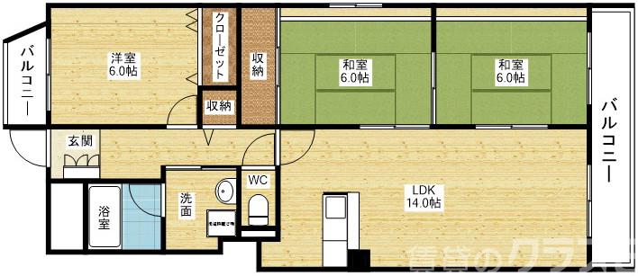 メゾンソワールの間取り