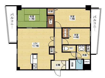 グランツ新大阪の間取り