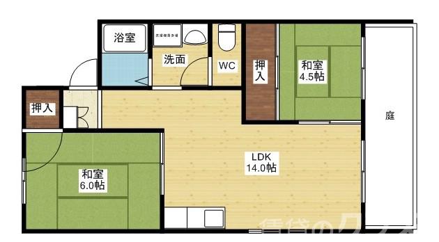 パセオ豊里B棟の間取り