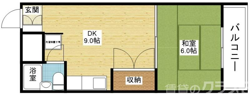 リバーヒル豊里B棟の間取り