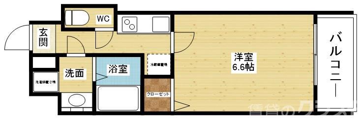 S-RESIDENCE新大阪Ridenteの間取り