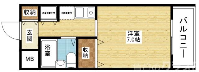 メロディーハイム淡路の間取り