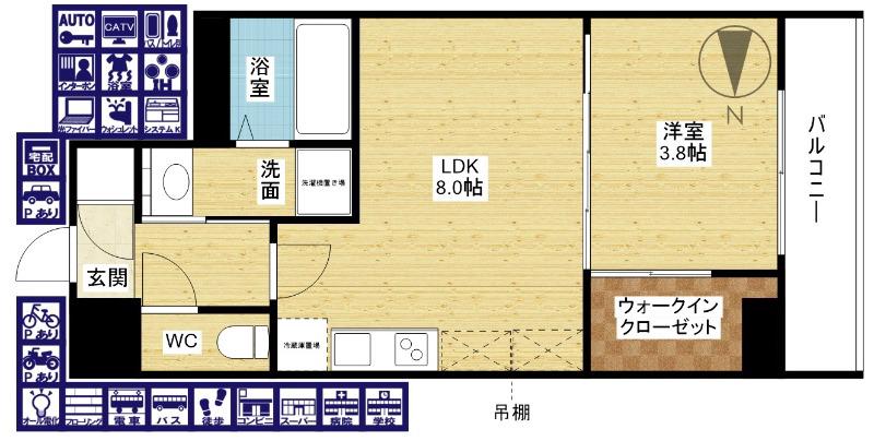 セレニテ新大阪カルムの間取り