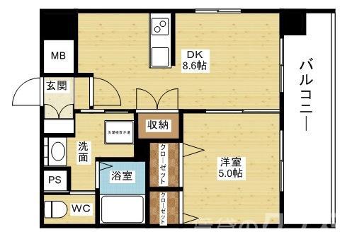 Luxe新大阪Ⅰの間取り