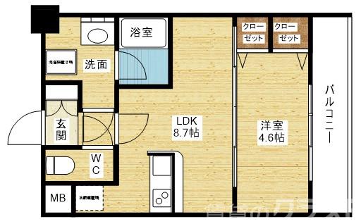 CITY SPIRE西中島の間取り
