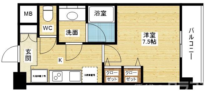 CITY SPIRE西中島の間取り