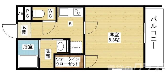 下新庄の完工年月（2016年3月）築の賃貸アパートの間取り