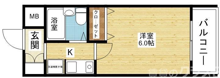 エスリード新大阪第6の間取り