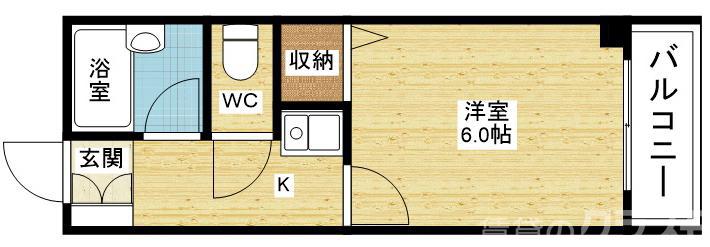 ホワイトハイツカドタの間取り