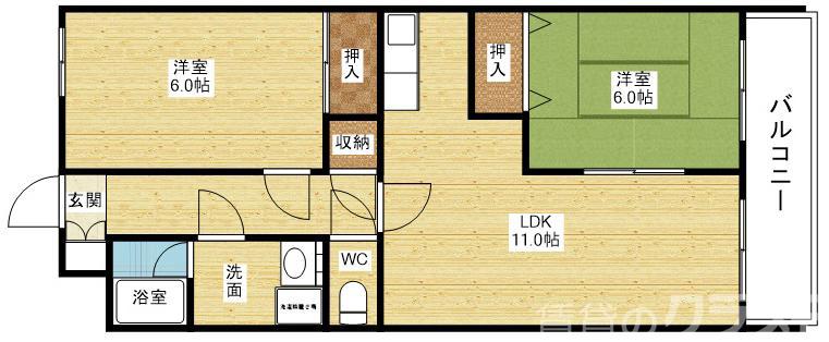 メゾンノール加島の間取り