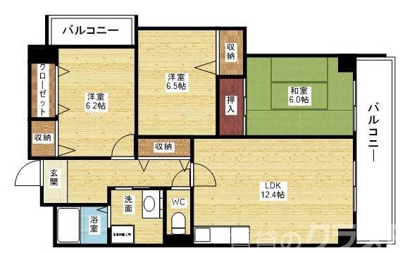 パルハセトン十三の間取り