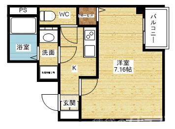 グランパシフィック木川東の間取り