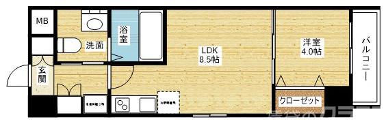 La CASA新北野の間取り