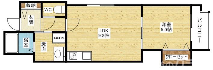 セレニティ田川北 A棟の間取り