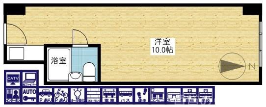 ステュディオ新大阪の間取り