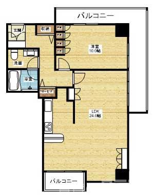 ザ・グランドビュー・オオサカの間取り