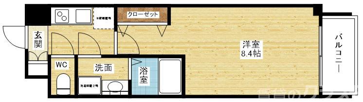 レジデンス塚本ヴィークスの間取り